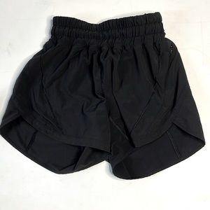 black size 0 lululemon shorts